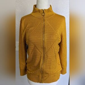 EUC Mustard Yellow Zip-Up Jacket